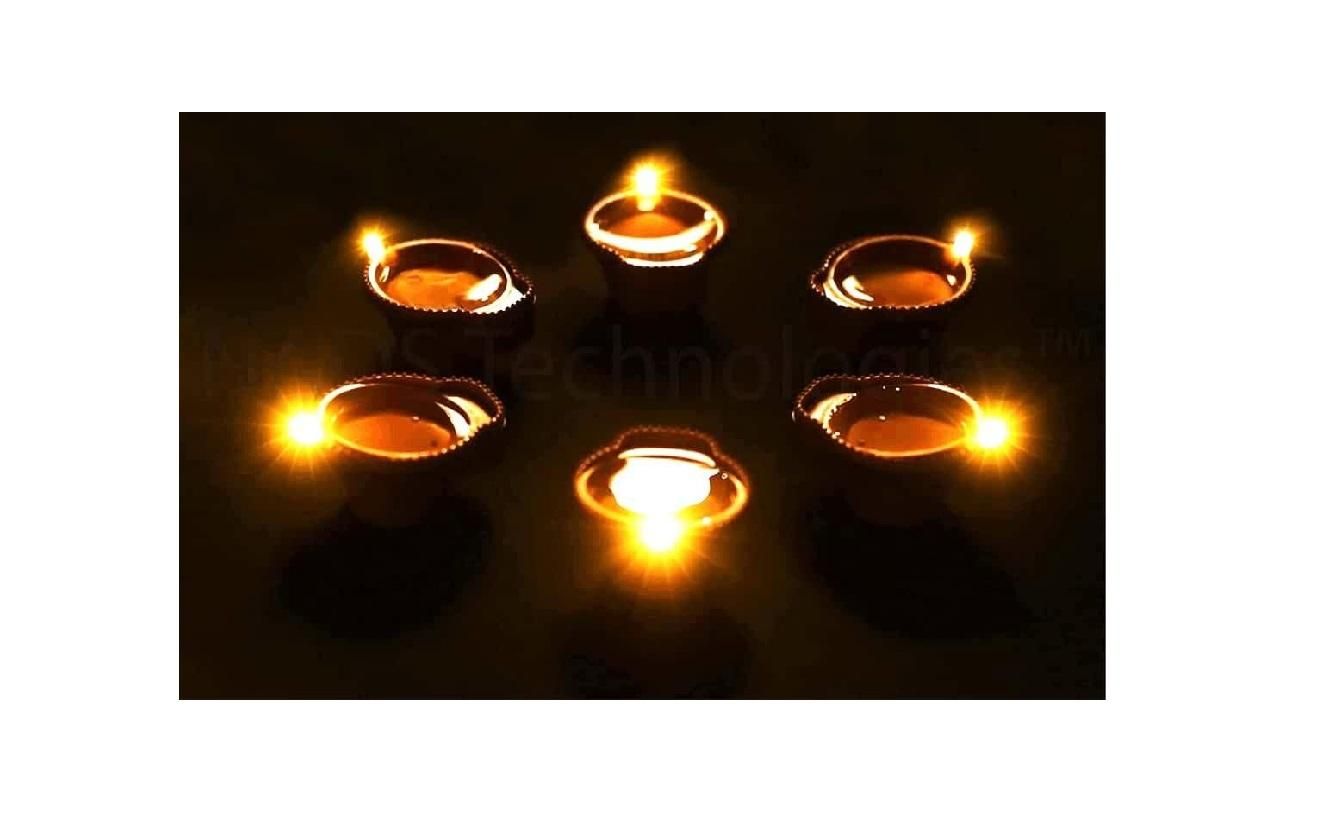 Water Sensor LED Diya – Pack of 12