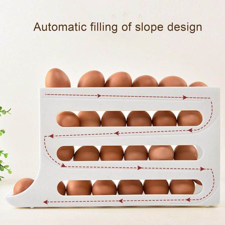 Automatic Rolling Egg Organizer (30-Egg Capacity)