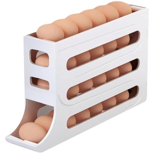 Automatic Rolling Egg Organizer (30-Egg Capacity)