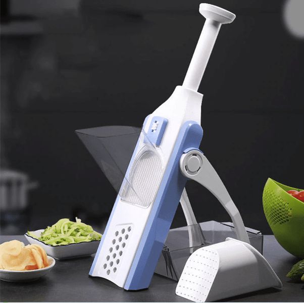 6-in-1 Multifunctional Adjustable Vegetable Slicer & Grater with Safety Ho