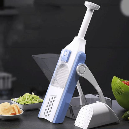 6-in-1 Multifunctional Adjustable Vegetable Slicer & Grater with Safety Ho