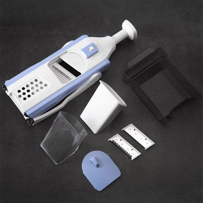 6-in-1 Multifunctional Adjustable Vegetable Slicer & Grater with Safety Ho