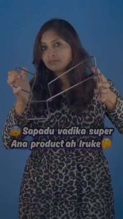 Stainless Steel Rice Pot Drainer & Strainer Stand – Hands-Free Kitchen Draining Rack